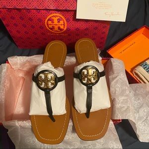 Mini Miller Leather Thong Sandal
